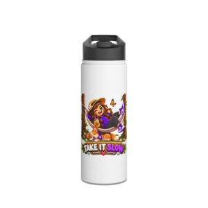 Cookie "Take It Slow" Character Edelstahl-Wasserflasche | Crunchiverse