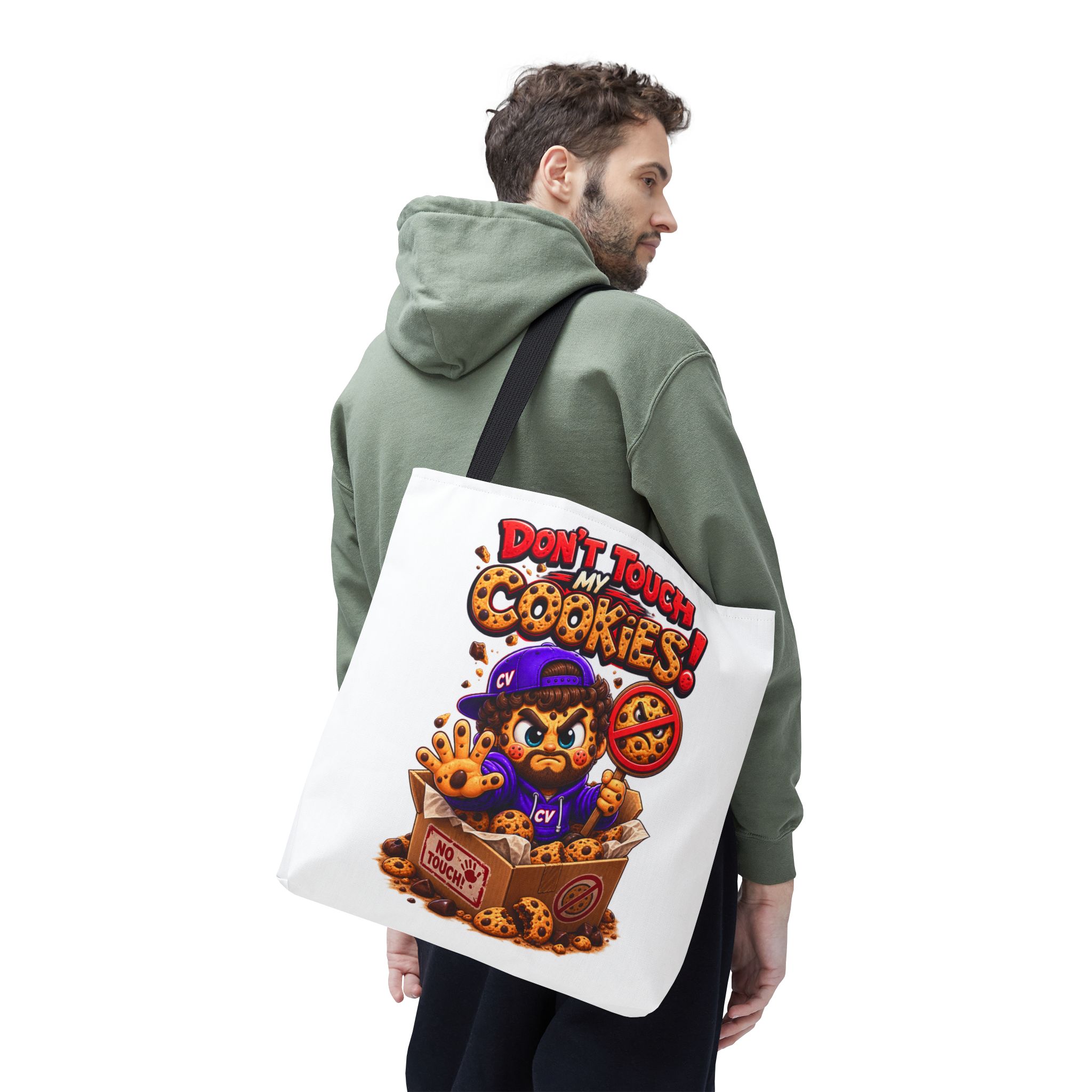 Crunchyverse Cookie Maskottchen-Tragetasche | "Dont Touch my Cookies" Character Artwork – Bild 6
